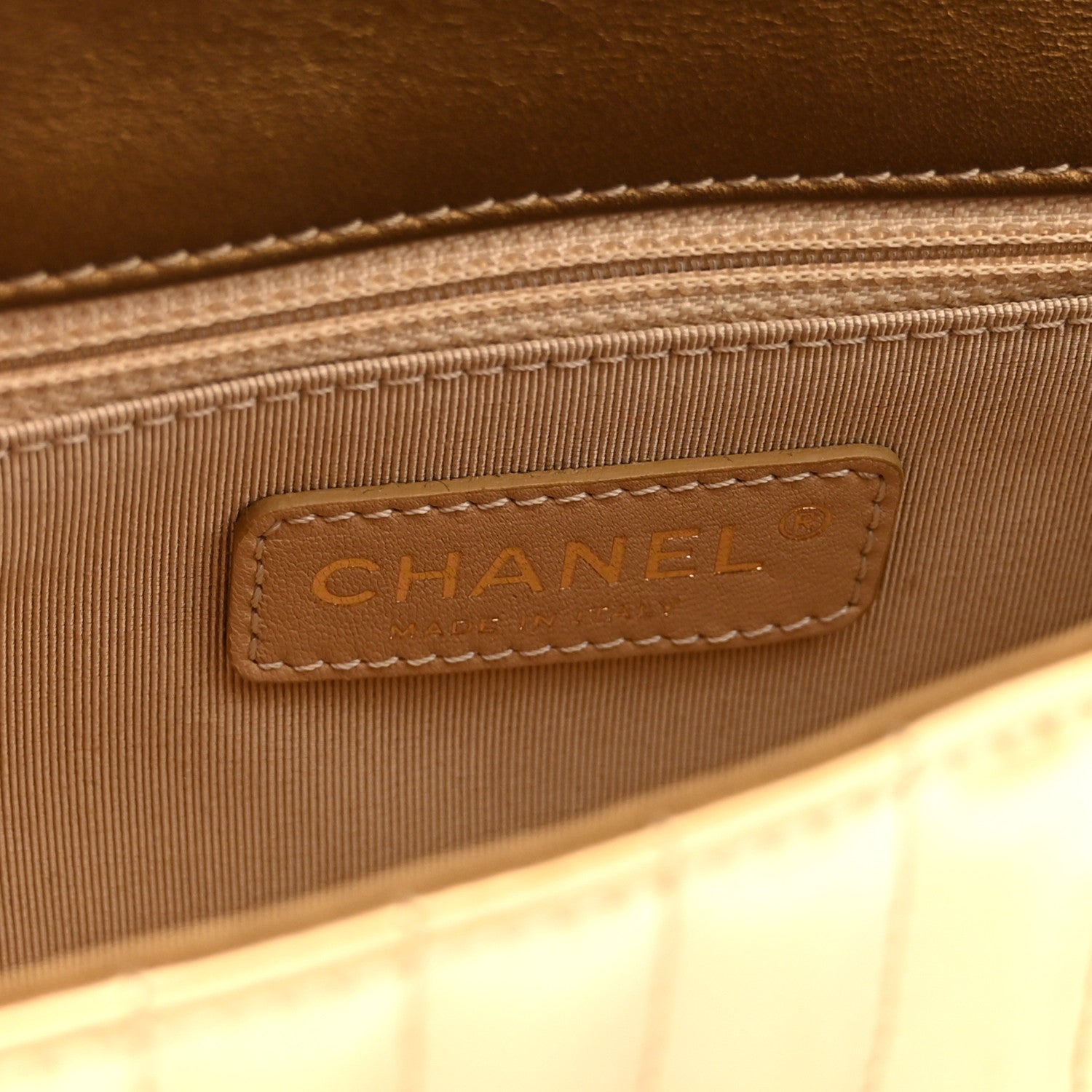 Chanel Metallic Patent Vertical Quilt Maharaja Express Flap Gold 6 of 10