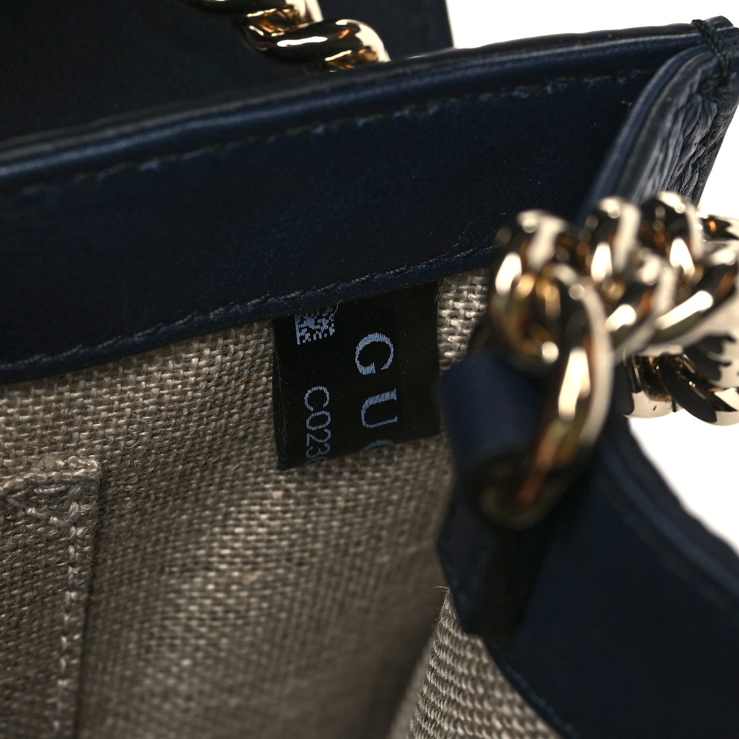 Gucci Soft Microguccissima Medium Emily Chain Shoulder Bag Blue 8 of 11