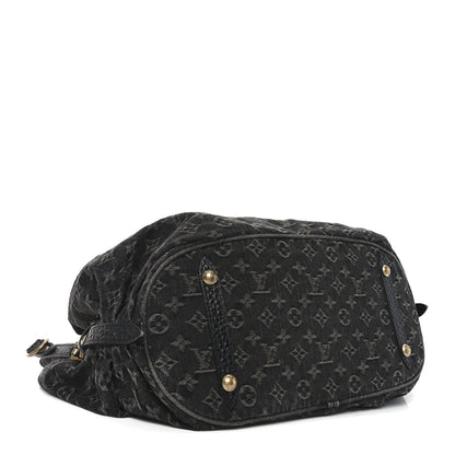 Louis Vuitton Denim Mahina XL Black 4 of 10