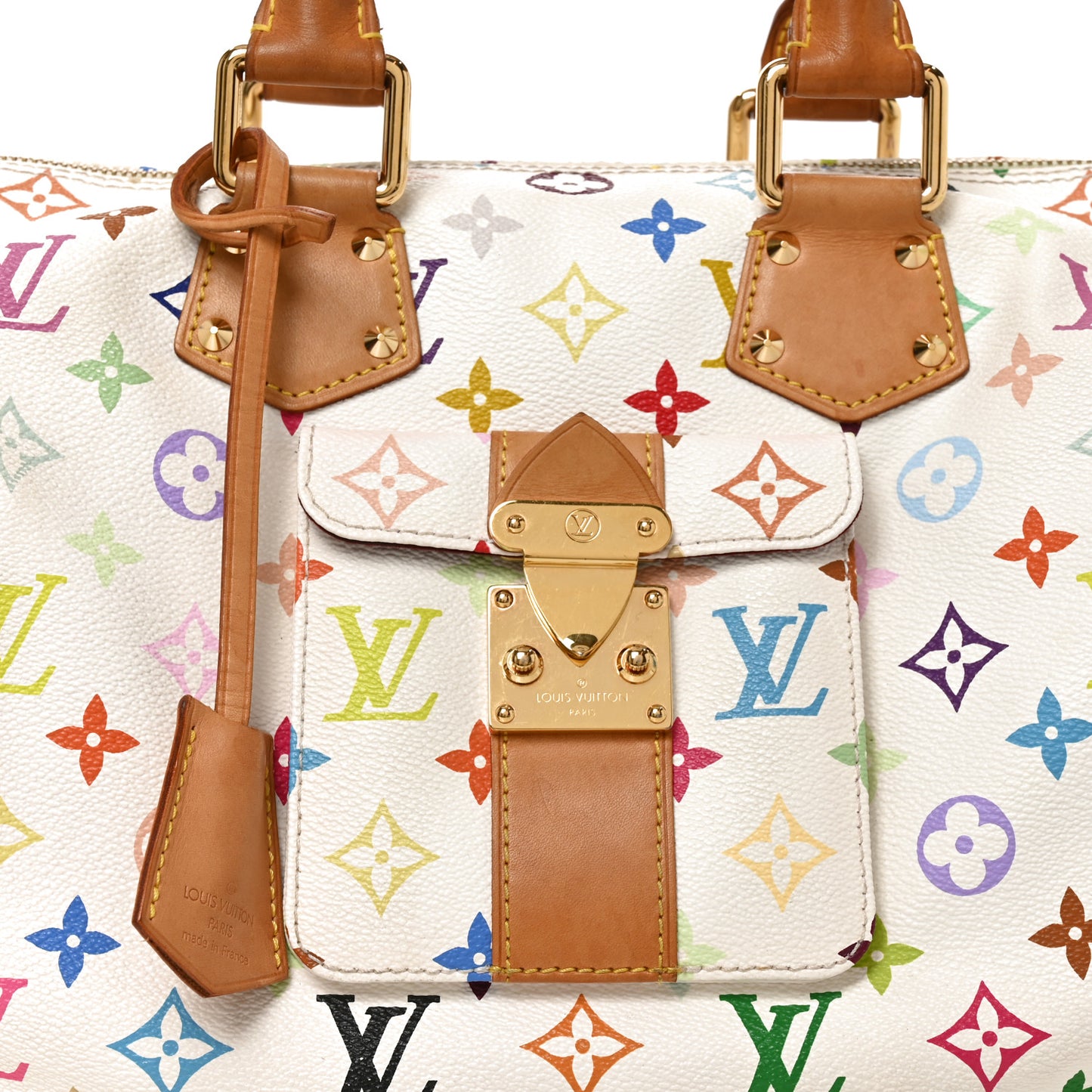 Monogram Multicolor Speedy 30 White