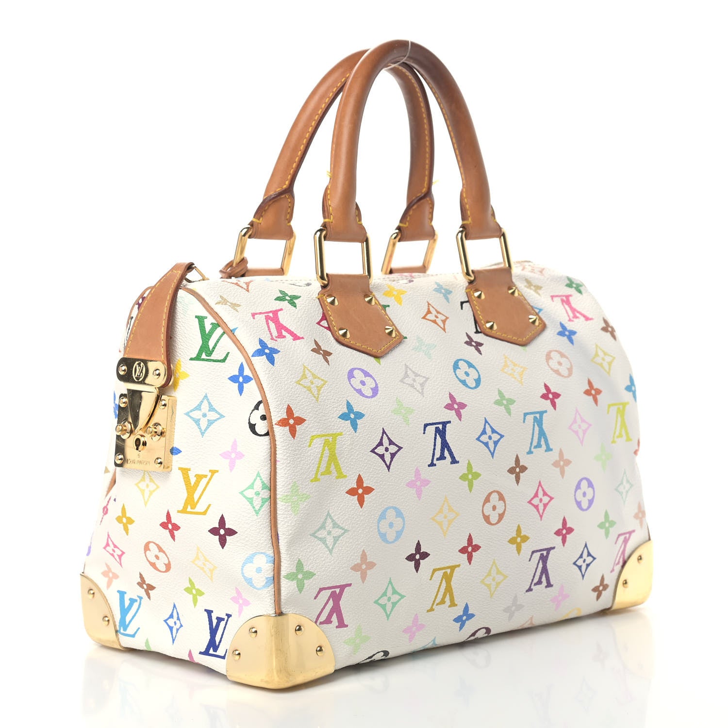 Louis Vuitton Monogram Multicolor Speedy 30 White 3 of 15