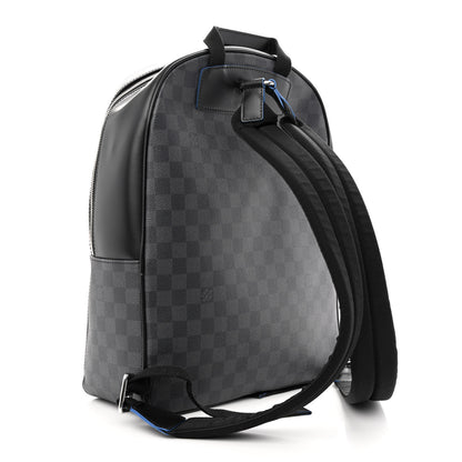Louis Vuitton Damier Graphite Logo Josh Backpack Blue Multicolor 3 of 10