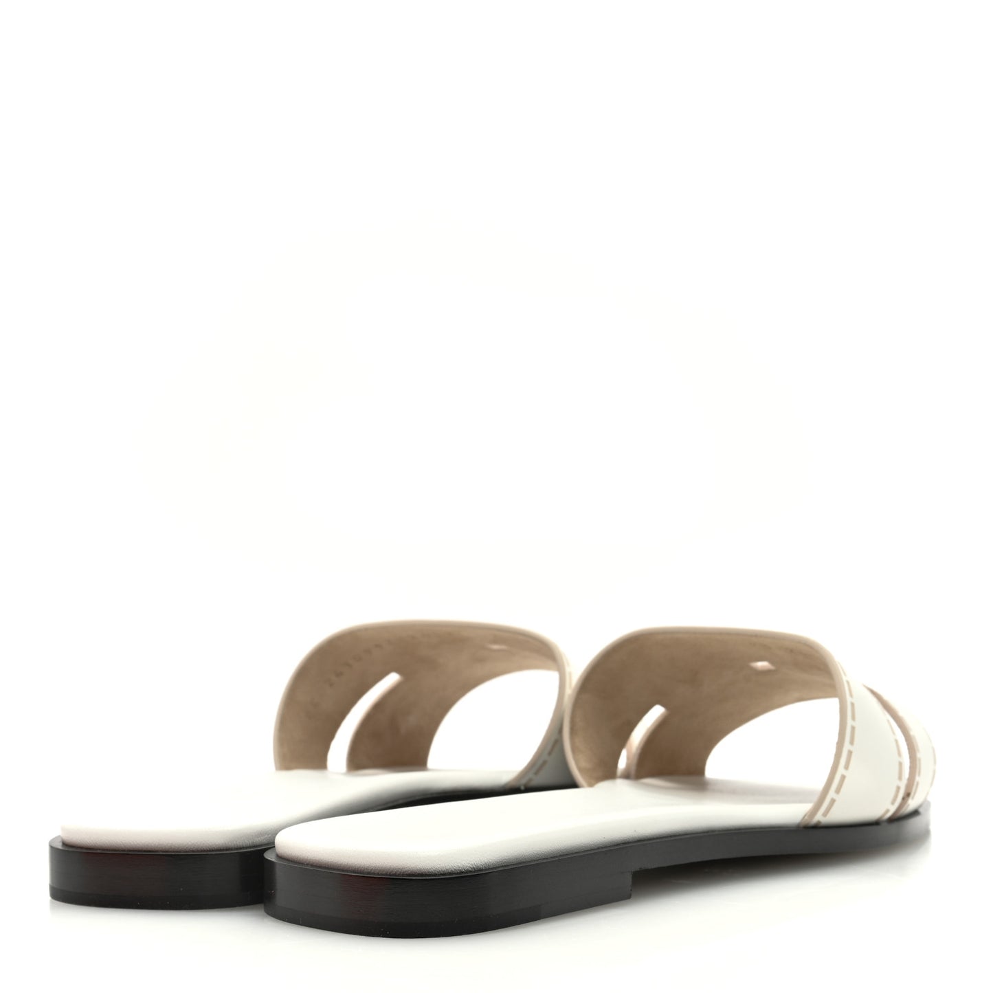 Calfskin Mosaique Idioma Sandals 38 White