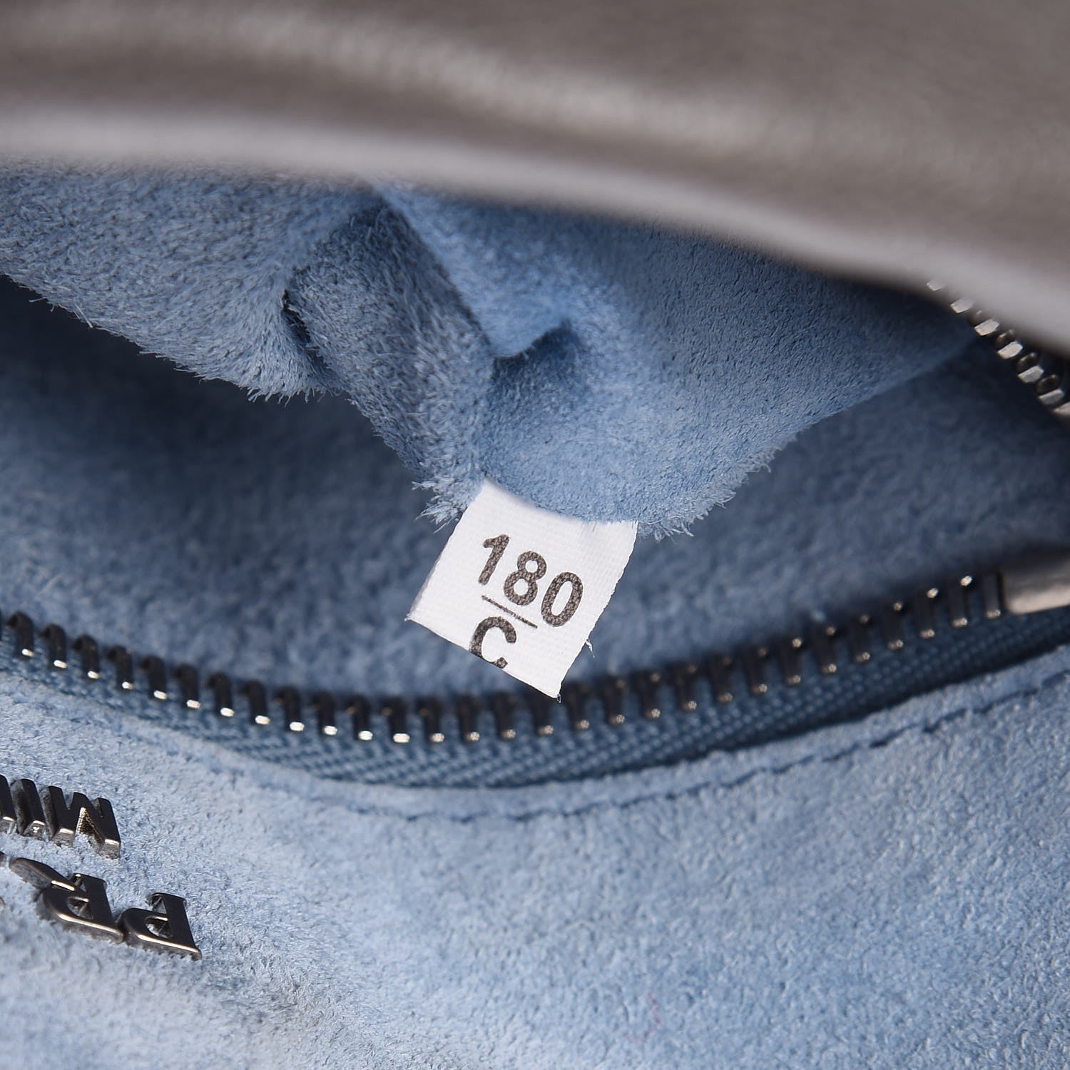 Prada Glace Calf Studded Etiquette Flap Marmo Astrale 8 of 8