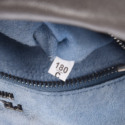 Prada Glace Calf Studded Etiquette Flap Marmo Astrale 8 of 8