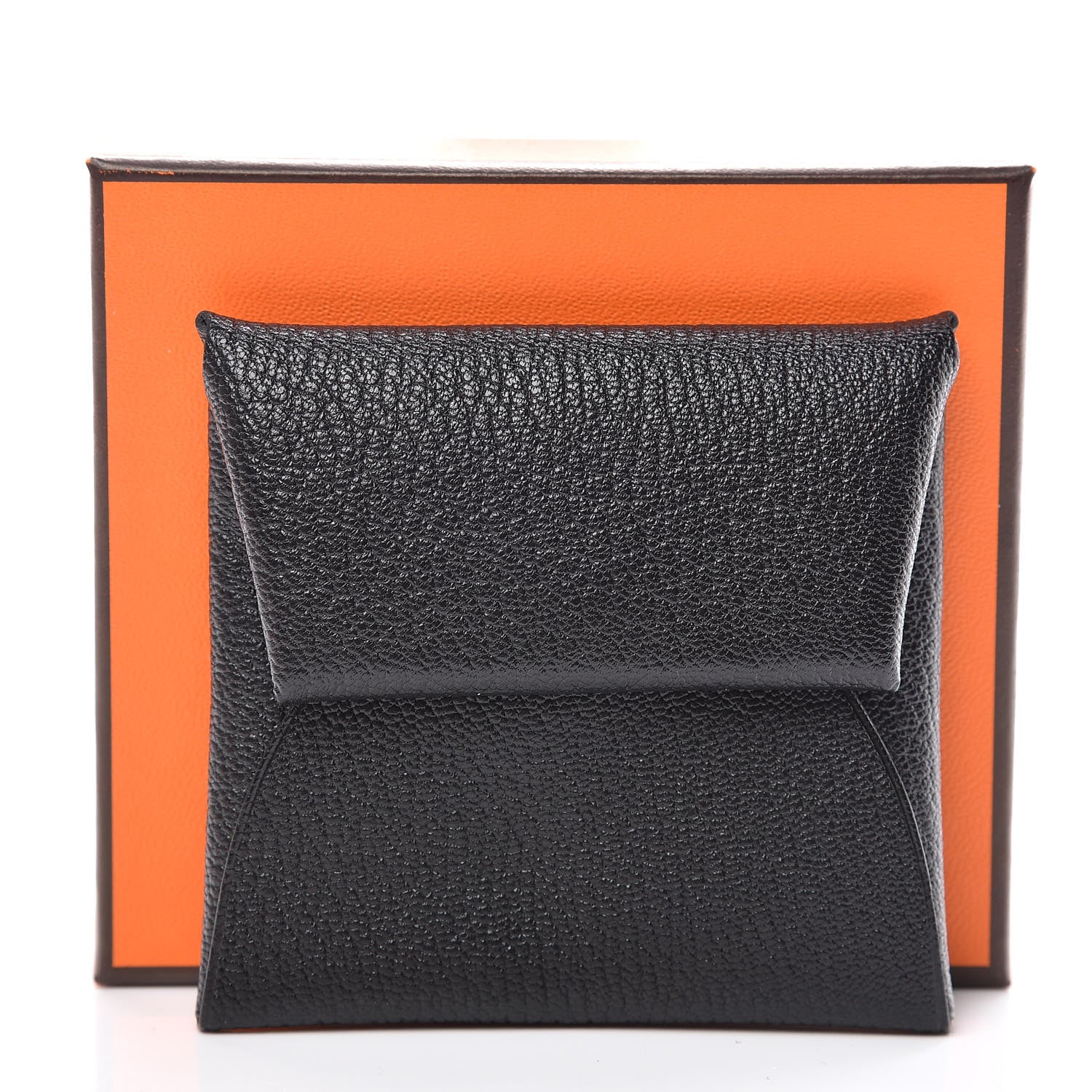 Hermes Chevre Mysore Bastia Coin Purse Black 8 of 8