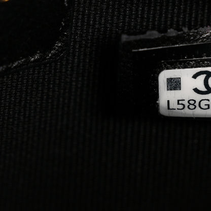 Chanel Tweed Quilted Mini Clutch With Chain Black White 7 of 10