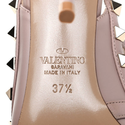 Valentino Garavani Nappa Rockstud Ankle Strap Pumps 37.5 Poudre 6 of 10