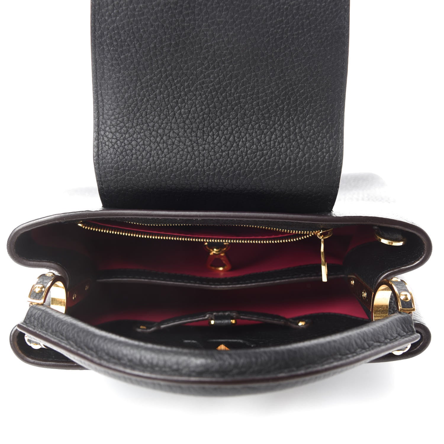 Louis Vuitton Taurillon Capucines BB Black 5 of 9
