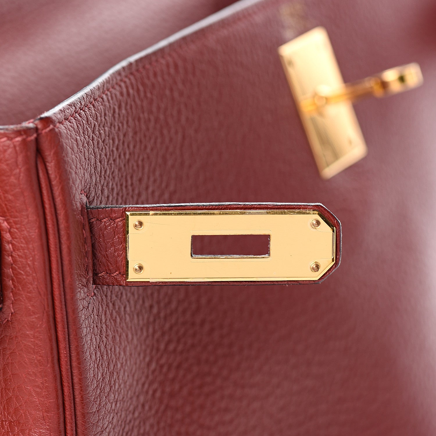 Hermes Taurillon Clemence Retourne Kelly 32 Rouge H 26 of 35