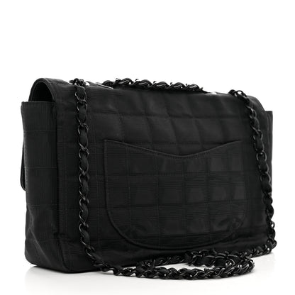 Chanel Nylon Medium Travel Flap Black 3 of 12
