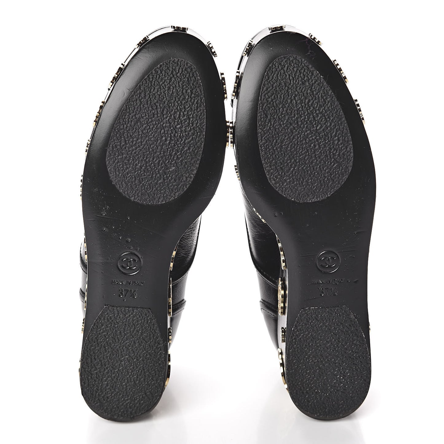 Crumpled Calfskin Lace Up Platform Oxford 37.5 Black