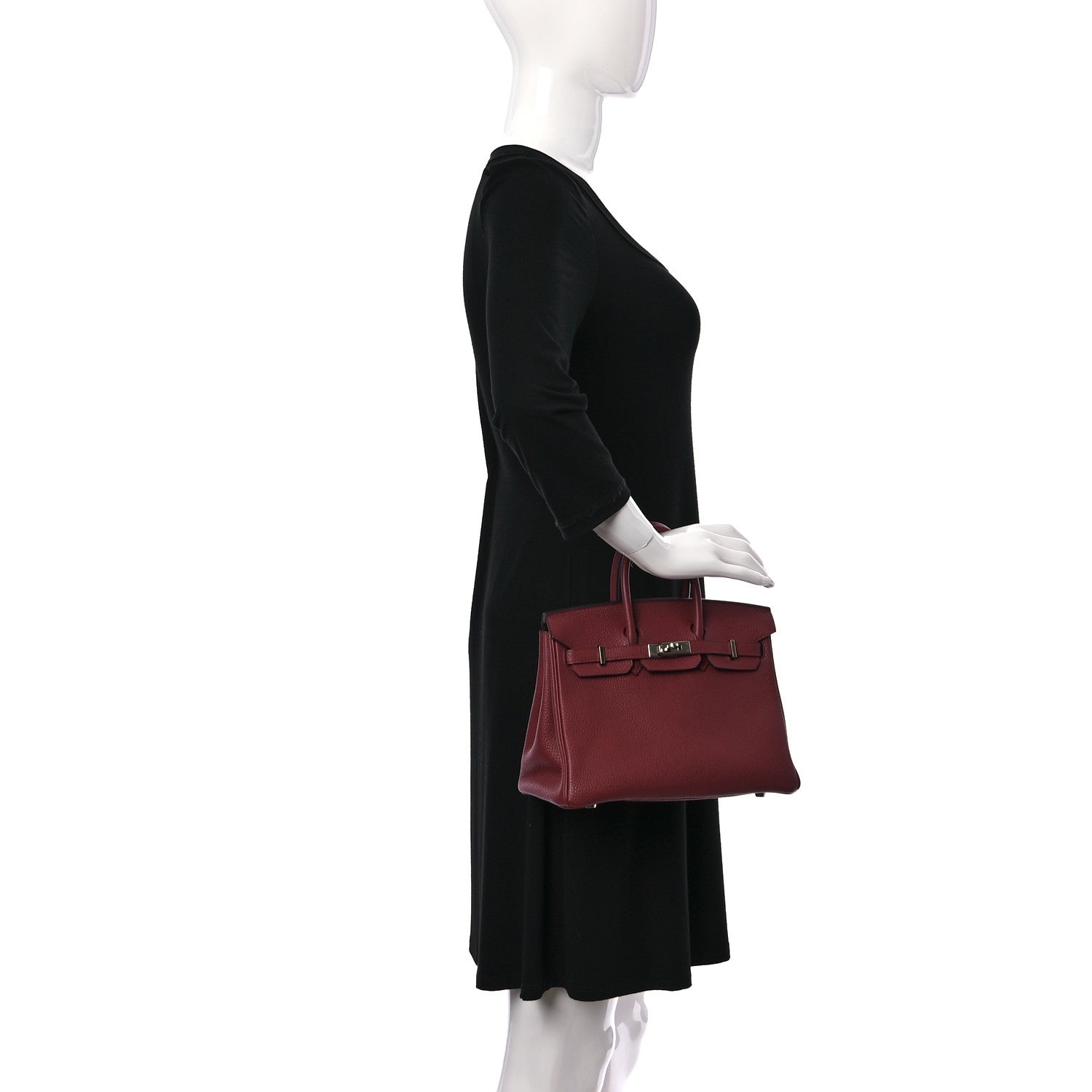 Hermes Togo Birkin 25 Rouge Grenat 2 of 10