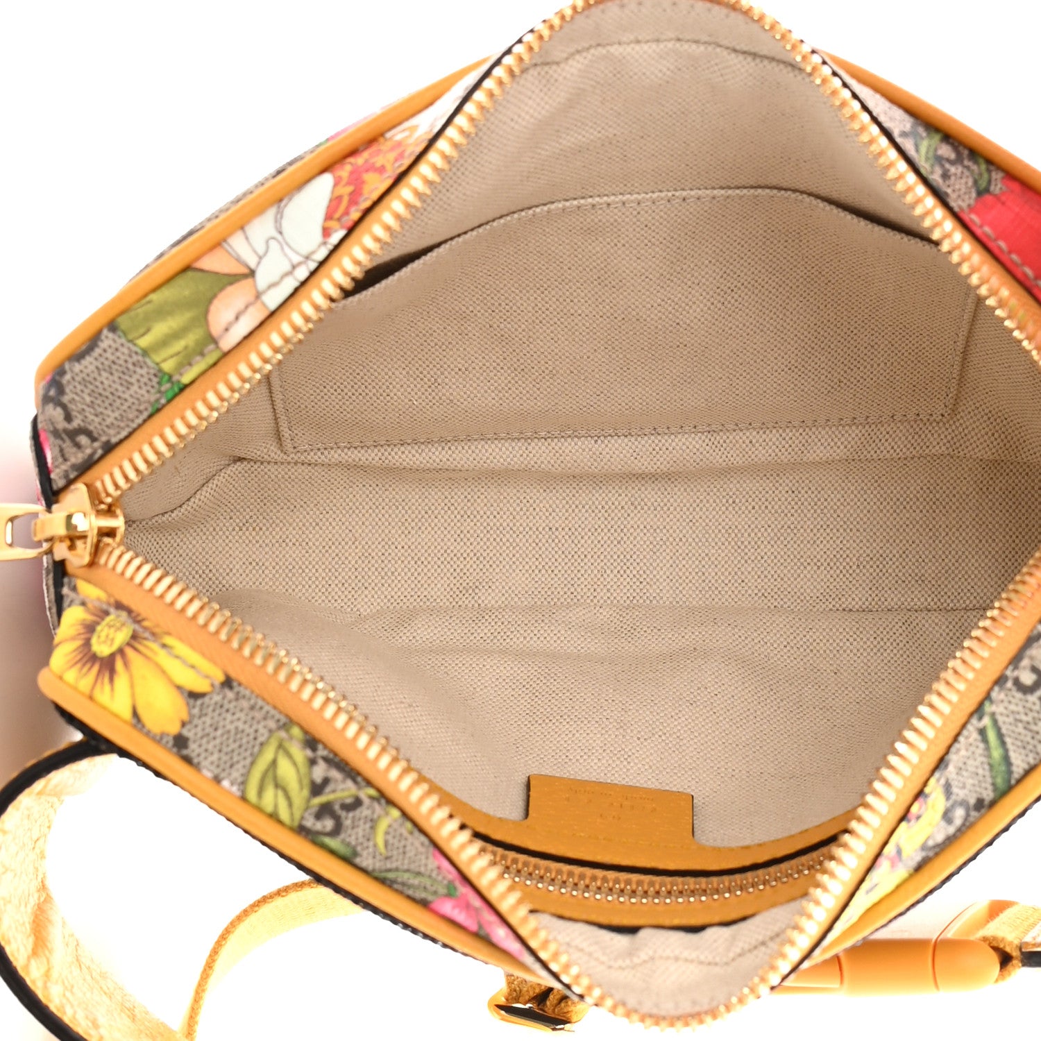 Gucci GG Supreme Monogram Flora Medium Ophidia Belt Bag Beige Multicolor Crop 5 of 12