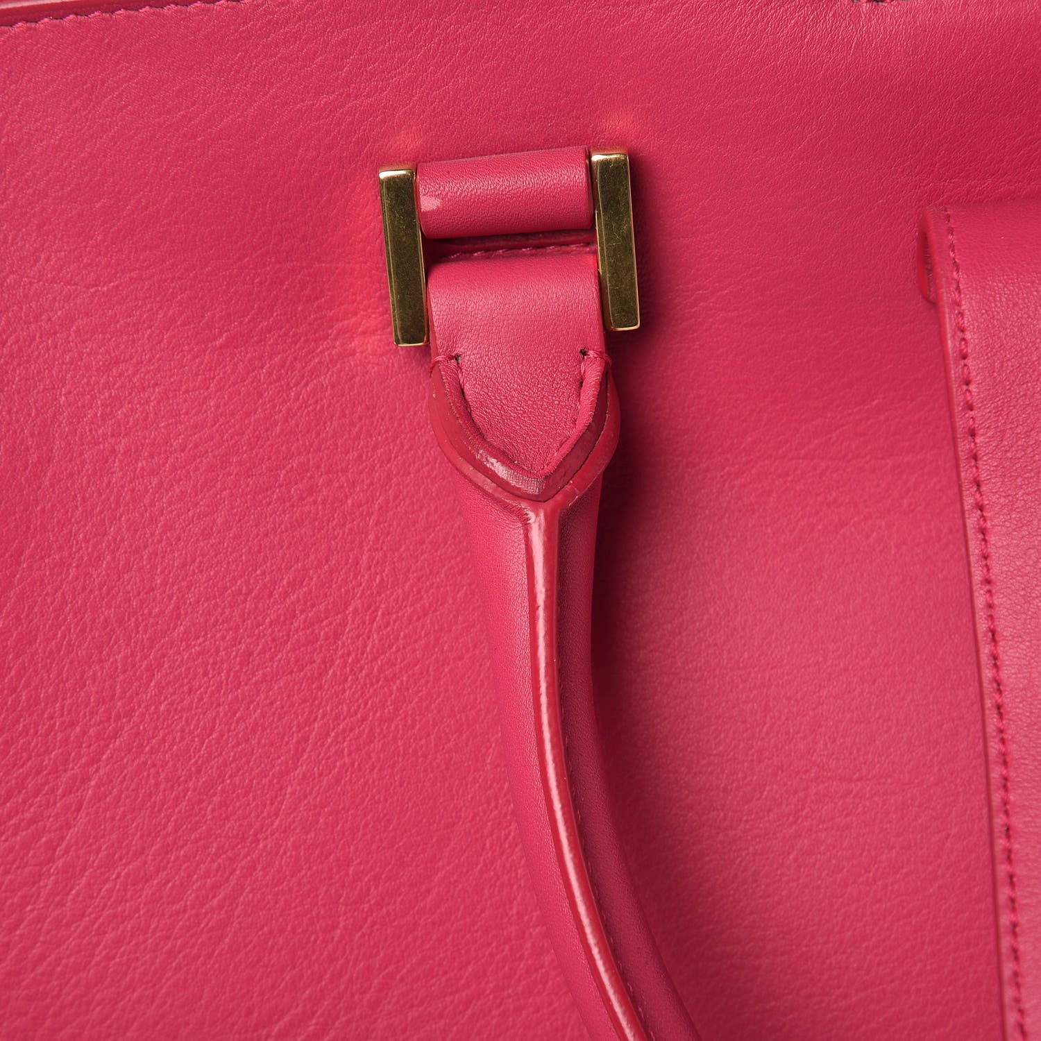 Saint Laurent Calfskin Medium Classic Y Cabas Fuchsia 10 of 14