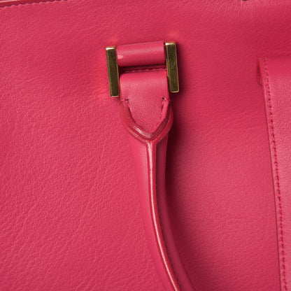 Saint Laurent Calfskin Medium Classic Y Cabas Fuchsia 10 of 14
