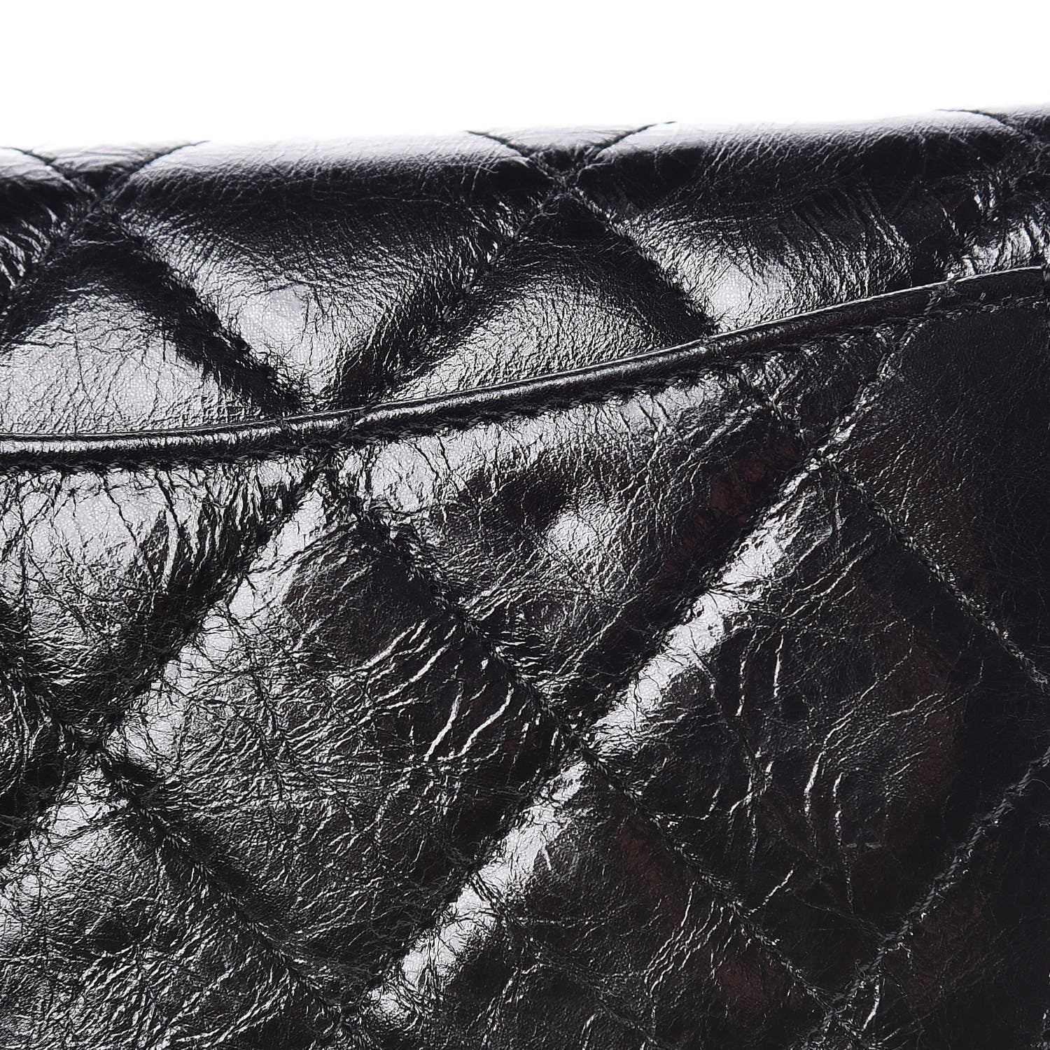 Chanel Glazed Calfskin Quilted Reissue Long Flap Wallet So Black 10 of 10