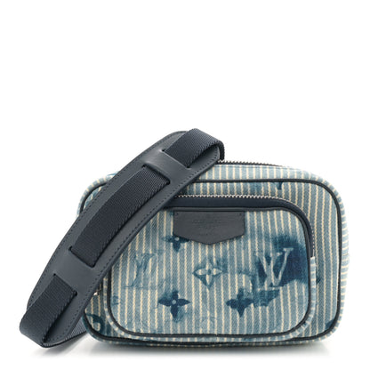 Louis Vuitton Hickory Stripes Denim Monogram Watercolor Outdoor Pouch Blue 1 of 10
