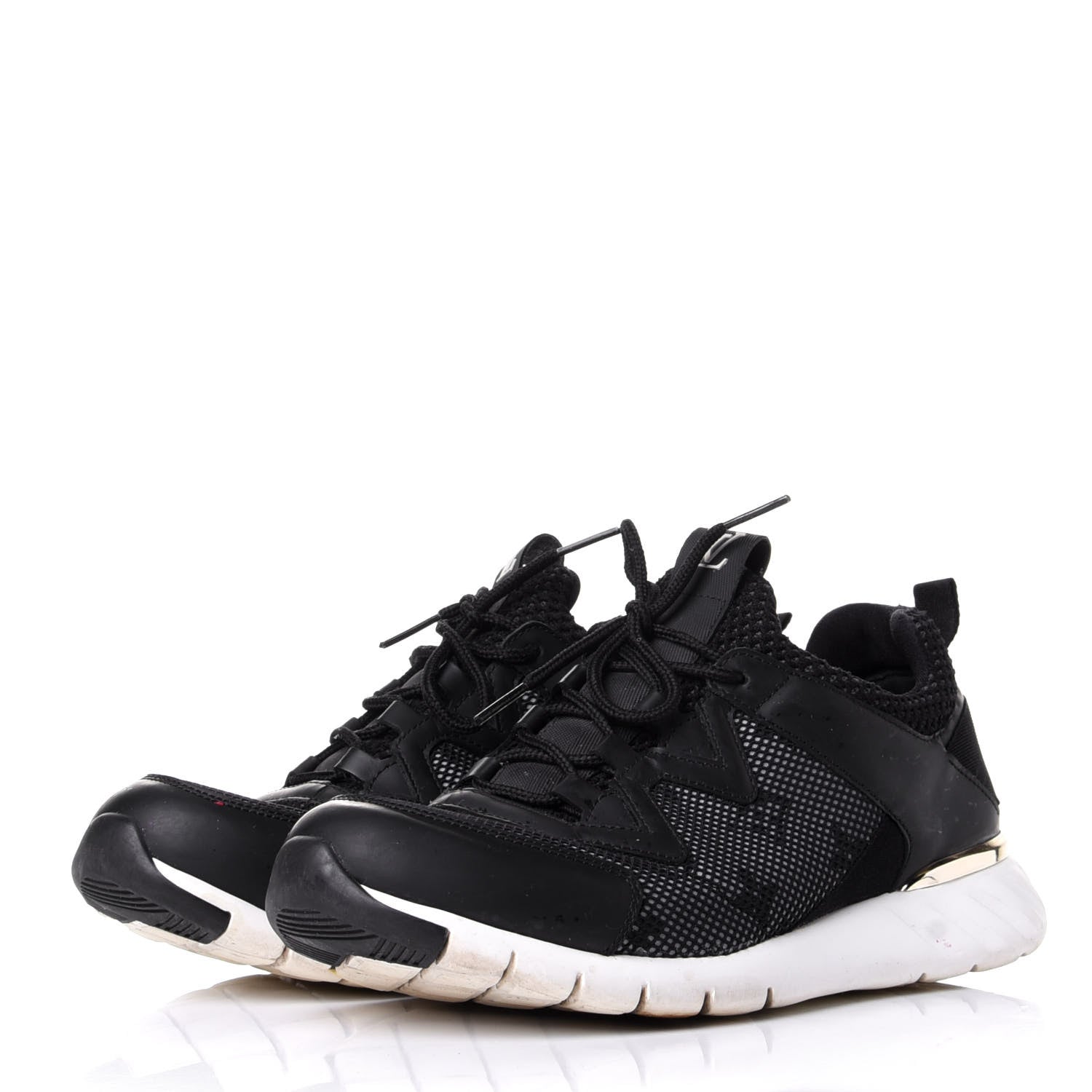 Louis Vuitton Technical Nylon Monogram Rubber Aftergame Sneakers 38 Black 3 of 10