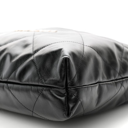 Chanel Shiny Calfskin Quilted Chanel 22 Black 11 of 11