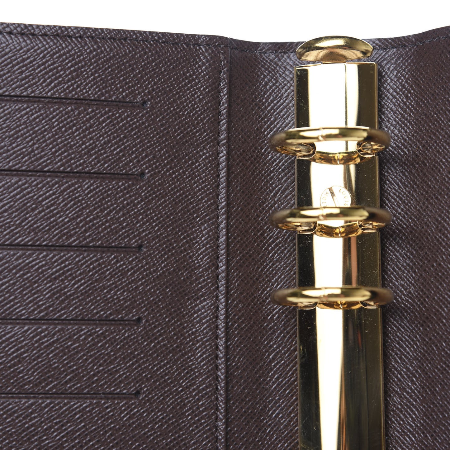 Damier Ebene Medium Ring Agenda Cover