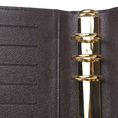 Louis Vuitton Damier Ebene Medium Ring Agenda Cover 8 of 8