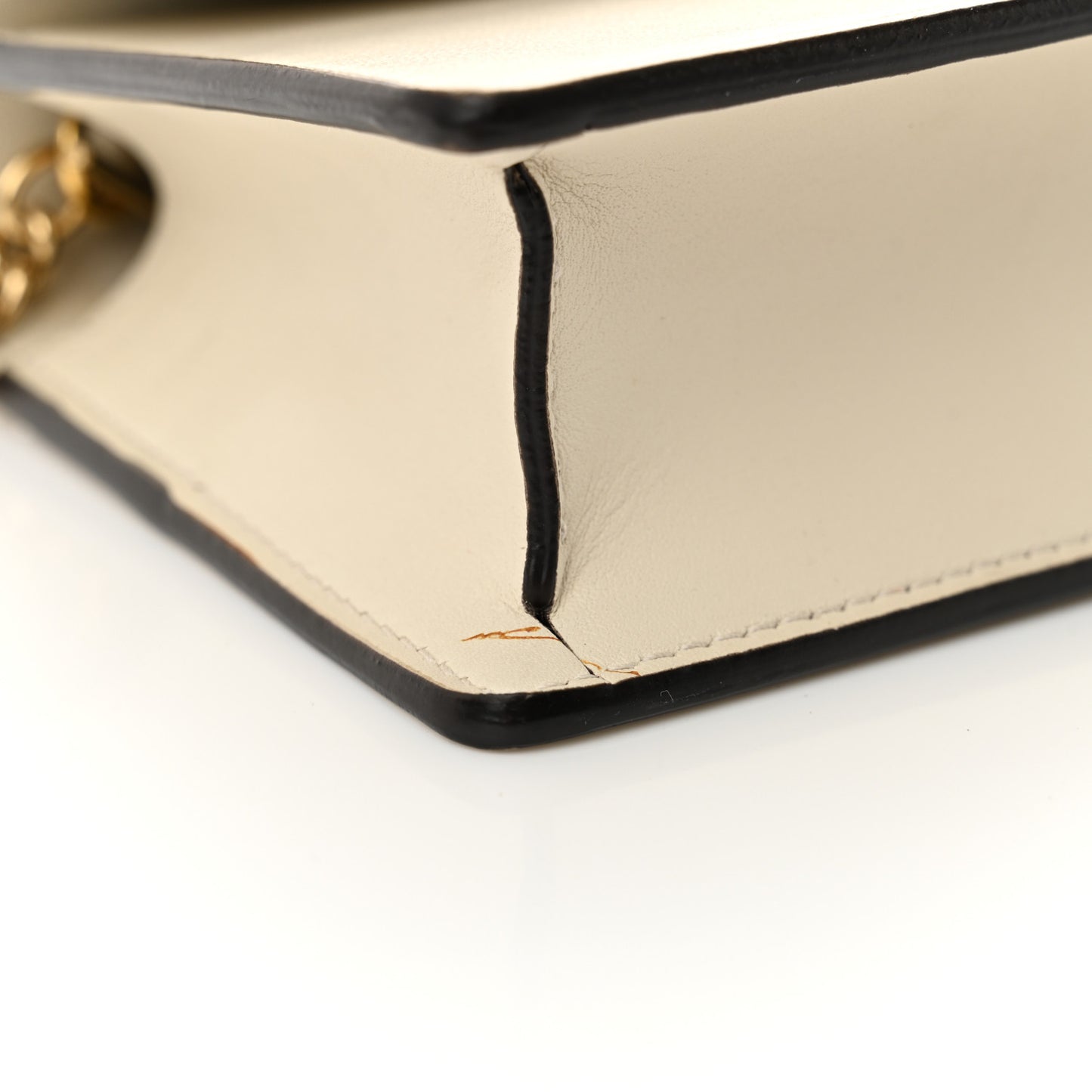 Calfskin Super Mini Sylvie Chain Shoulder Bag White