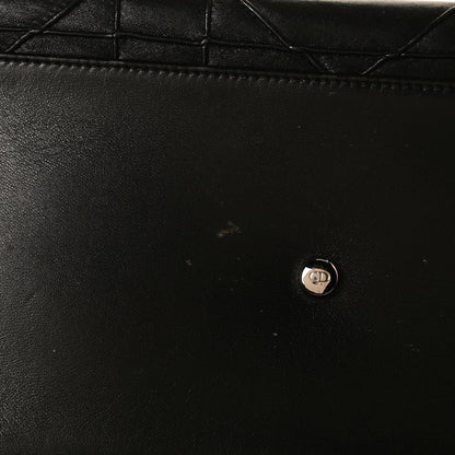 Christian Dior Lambskin Cannage Medium Granville Tote Black 12 of 14
