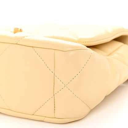 Chanel Lambskin Quilted Medium Chanel 19 Flap Yellow 10 of 11