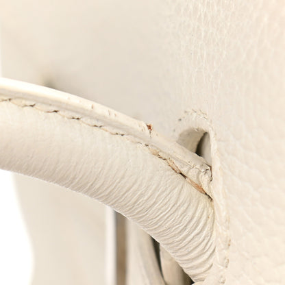 Hermes Taurillon Clemence Birkin 35 White 21 of 24