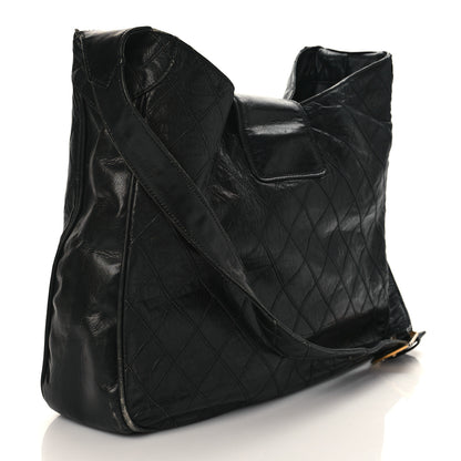 Chanel Lambskin Weekender Tote Black 2 of 16