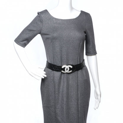 Chanel Lambskin Quilted CC Belt 80 32 Black 2 of 5