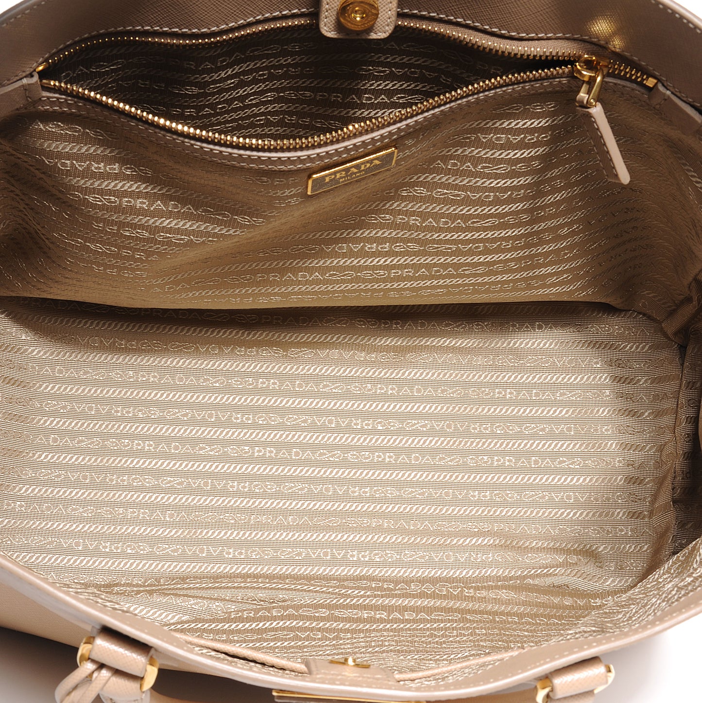 Saffiano Lux Large Tote Sabbia
