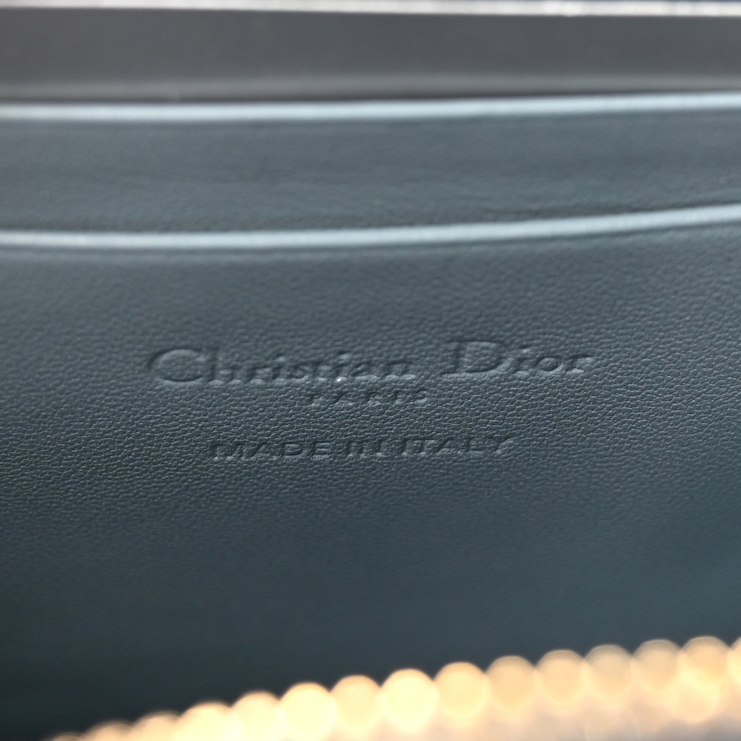 Christian Dior Patent Cannage Lady Dior Phone Holder Bracing Blue 6 of 10