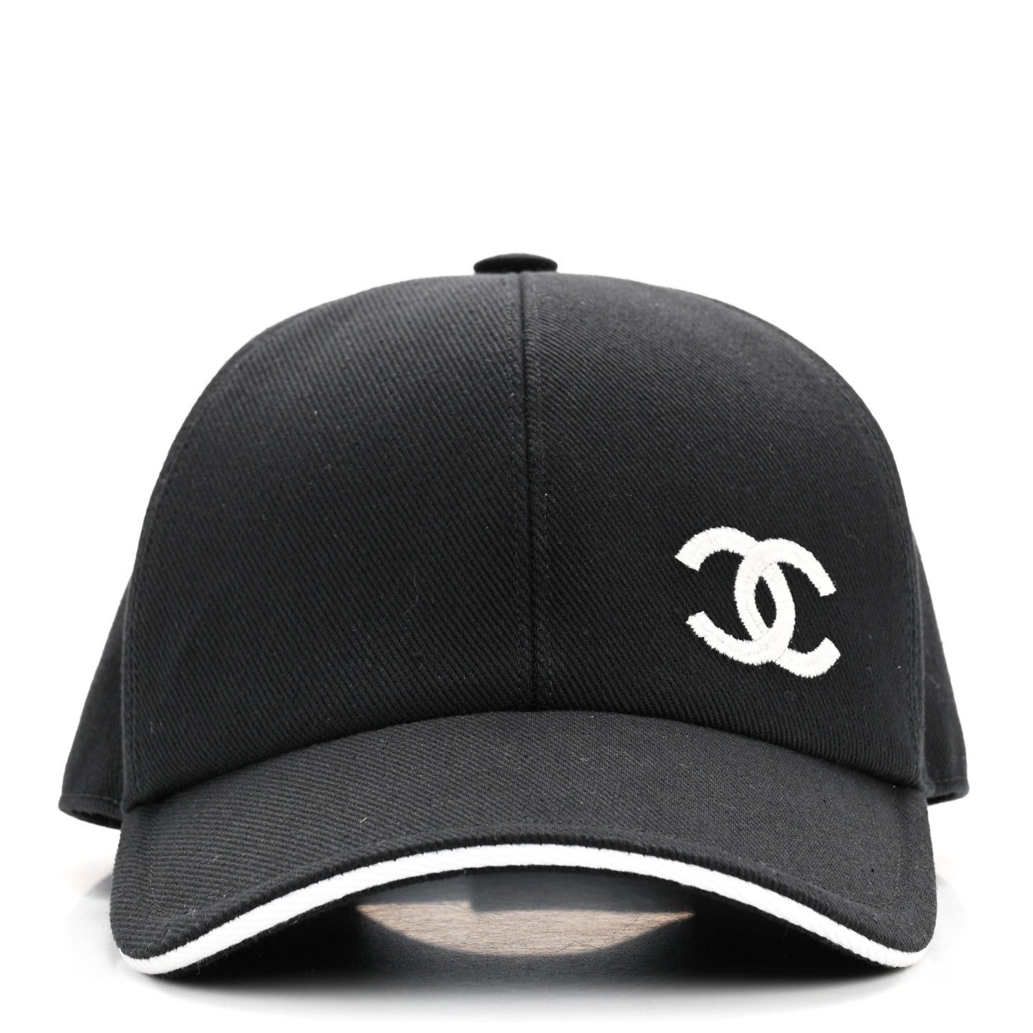 Chanel Cotton CC Cap Hat Black White 3 of 8