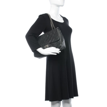 Chanel Washed Caviar Quilted 2.55 Reissue 227 Bijoux Chain Flap Black 3 of 16