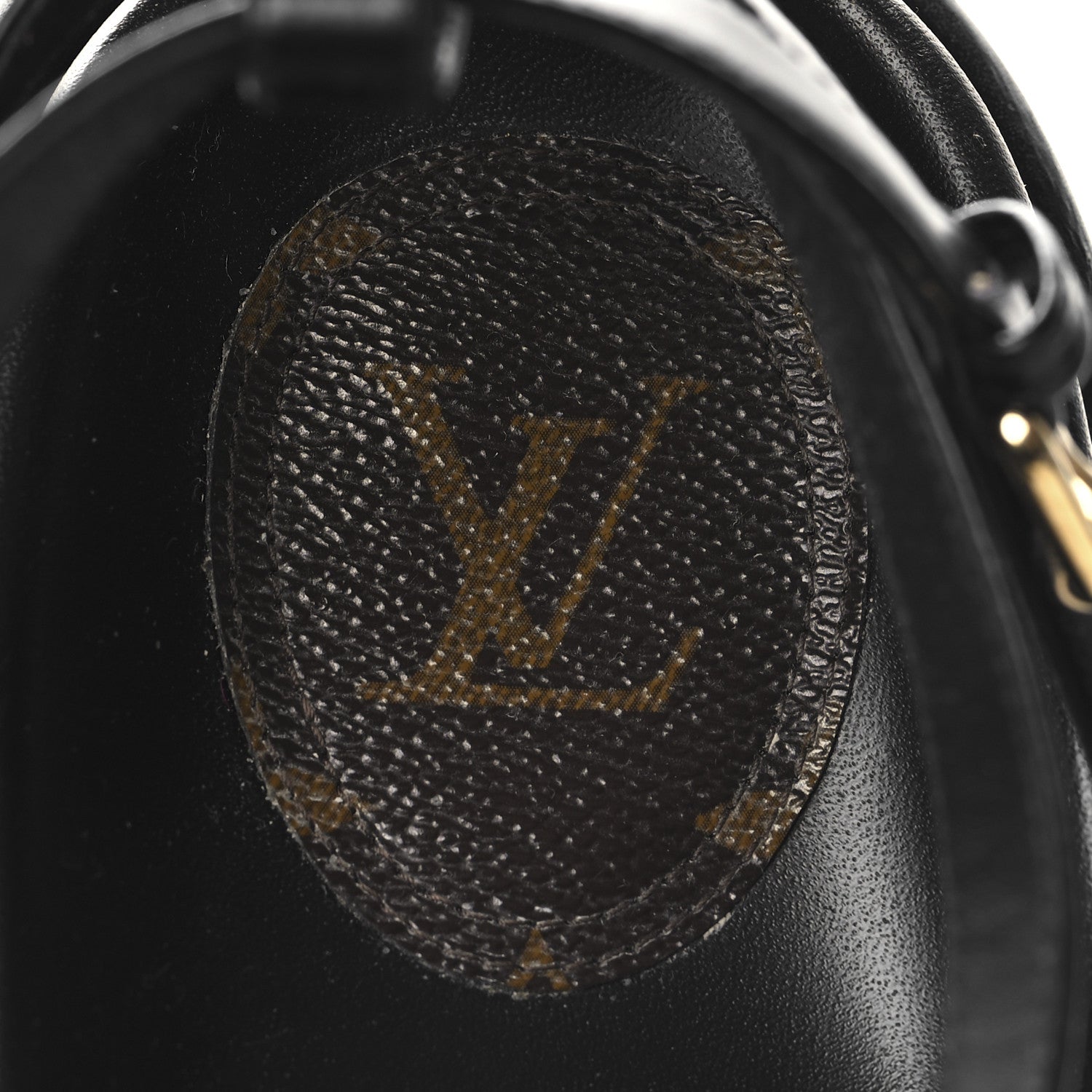 Louis Vuitton Patent Calfskin Monogram Pool Pillow Comfort Sandals 39 Gold Black Brown 9 of 9