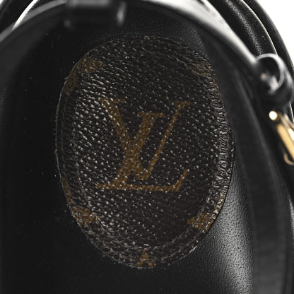 Louis Vuitton Patent Calfskin Monogram Pool Pillow Comfort Sandals 39 Gold Black Brown 9 of 9