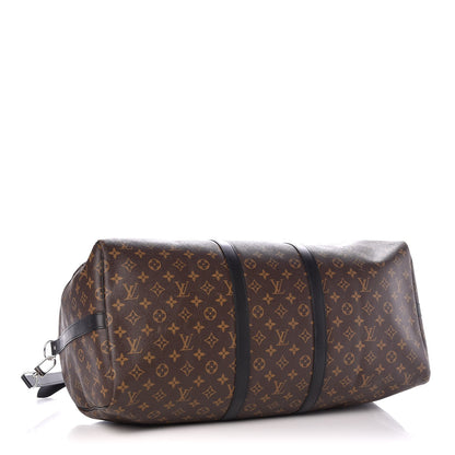 Louis Vuitton Monogram Macassar Keepall Bandouliere 55 4 of 9