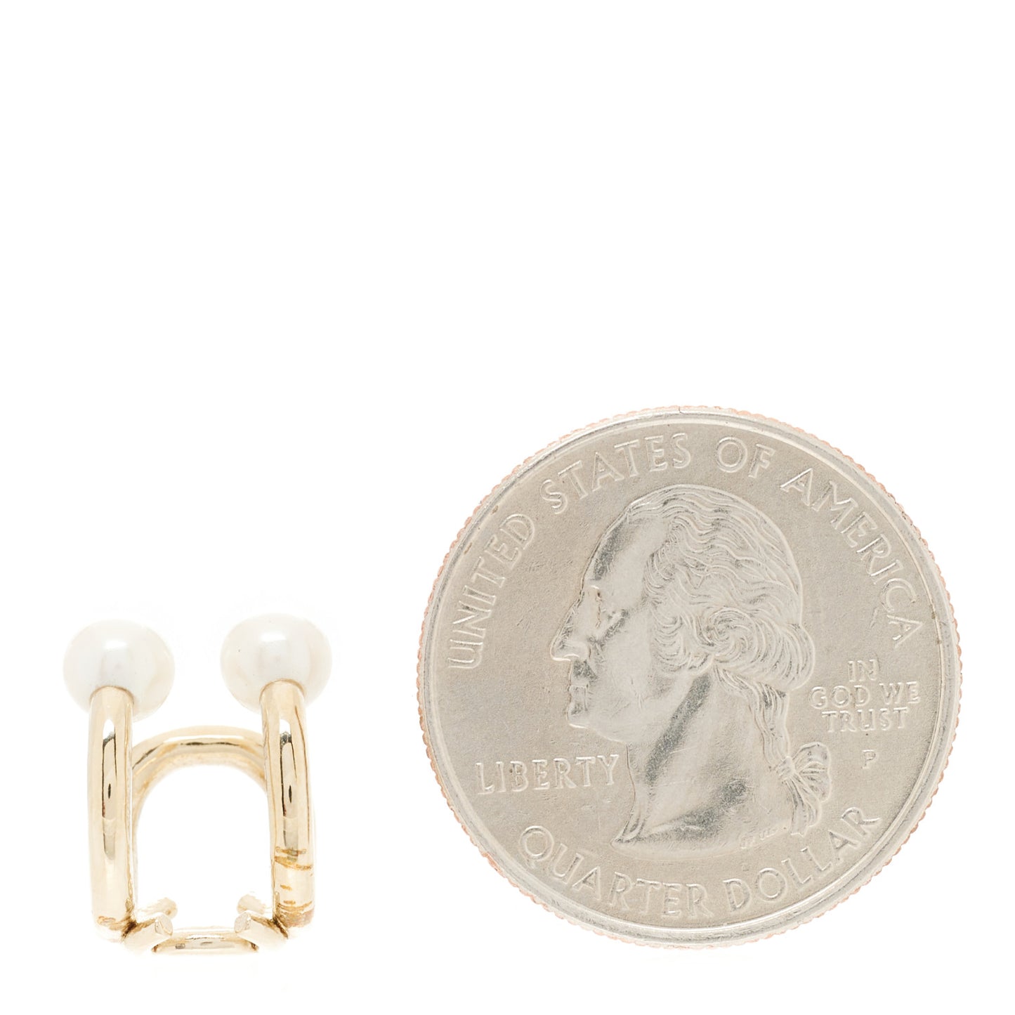 Pearl CC Single Ear Cuff Gold