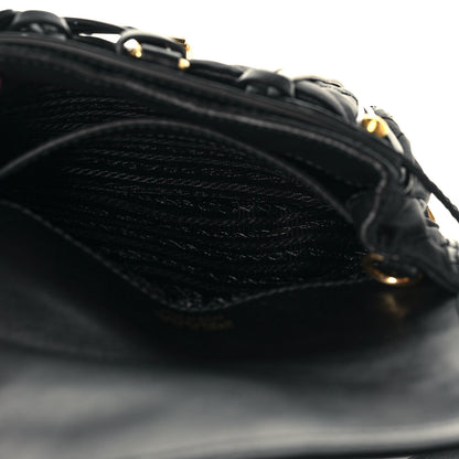 Prada Nylon Embroided Corsaire Belt Bag Black 5 of 11