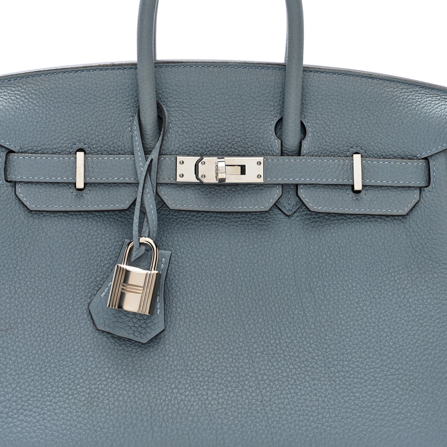 Togo Verso Birkin 25 Bleu Lin Chai