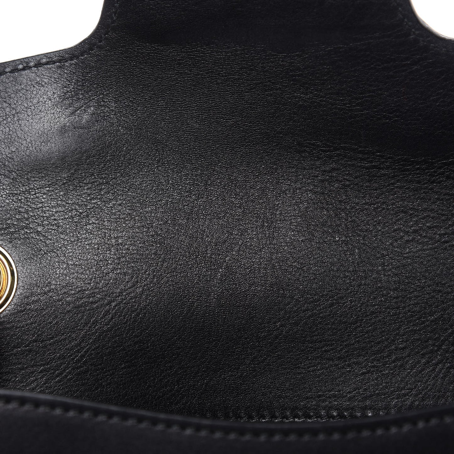 Smooth Calfskin Small Emily Chain Shoulder Bag Black