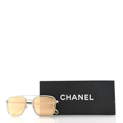 Chanel Metal Pilot Sunglasses 4241 Gold 9 of 9