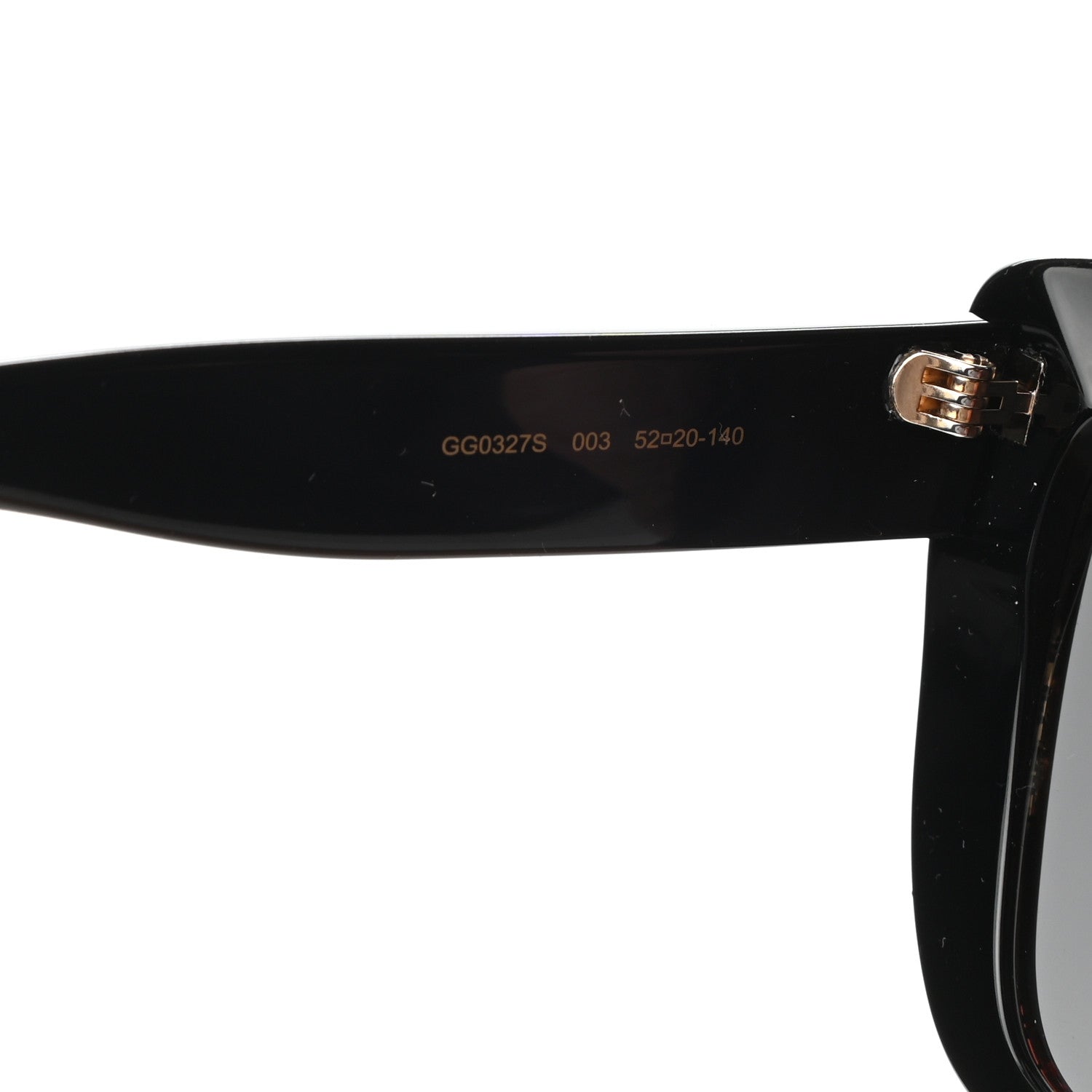 Gucci Acetate Glitter Sunglasses GG0327S Black 6 of 7