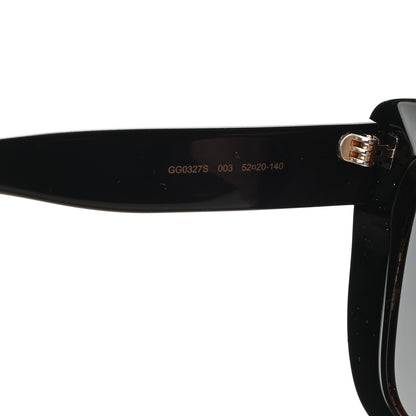 Gucci Acetate Glitter Sunglasses GG0327S Black 6 of 7