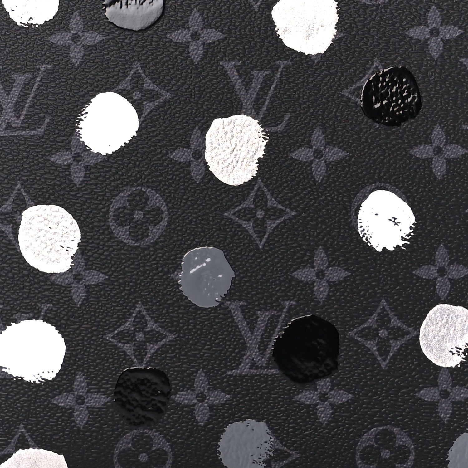 Louis Vuitton LV X YK Monogram Eclipse Dots Pochette Voyage MM Black 8 of 11