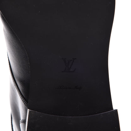 Louis Vuitton Calfskin Wonderland Ranger Boots 41 Black 6 of 9
