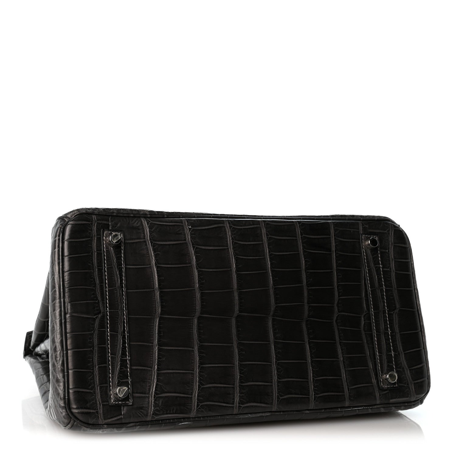 Hermes Matte Niloticus Crocodile Birkin 35 Graphite 4 of 12
