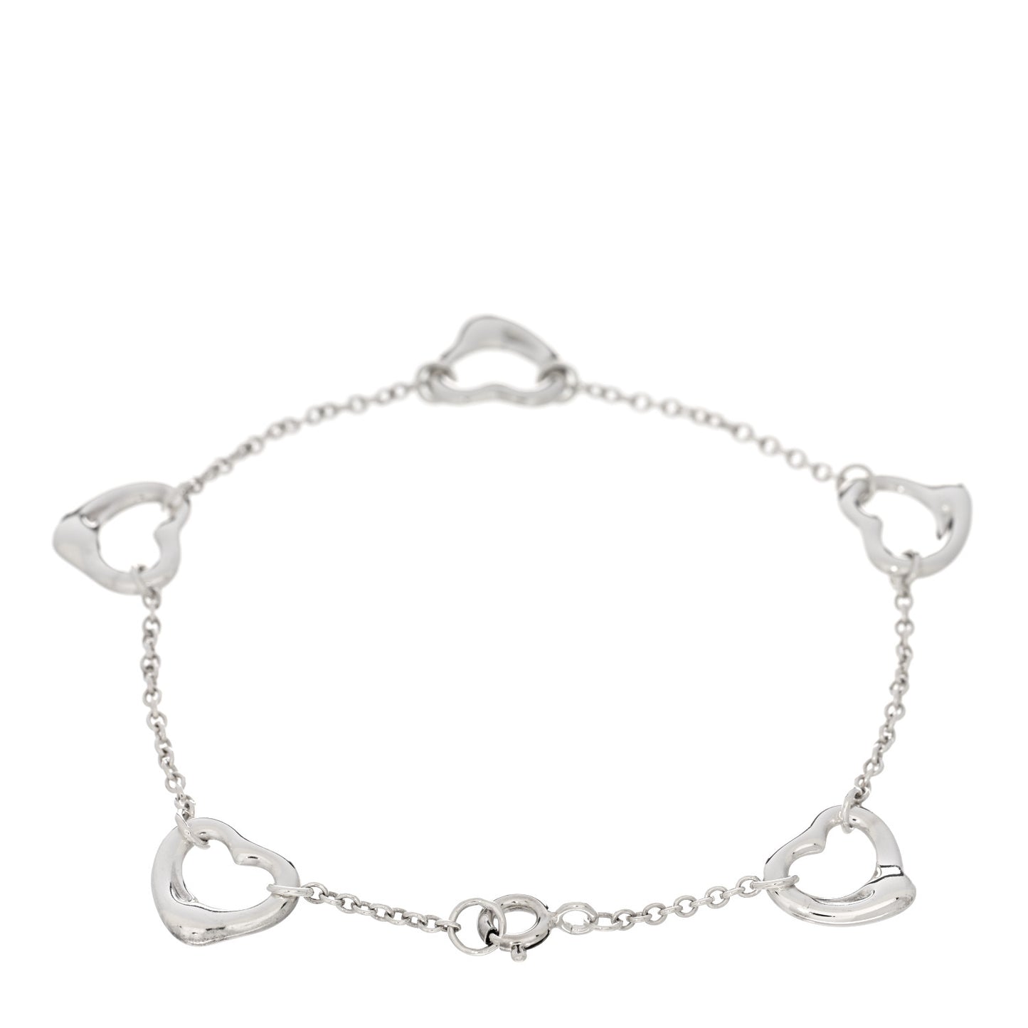 Sterling Silver Elsa Peretti Open Heart Bracelet